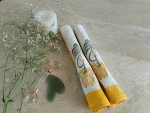 Hand-block Printed Yellow Hand Towels